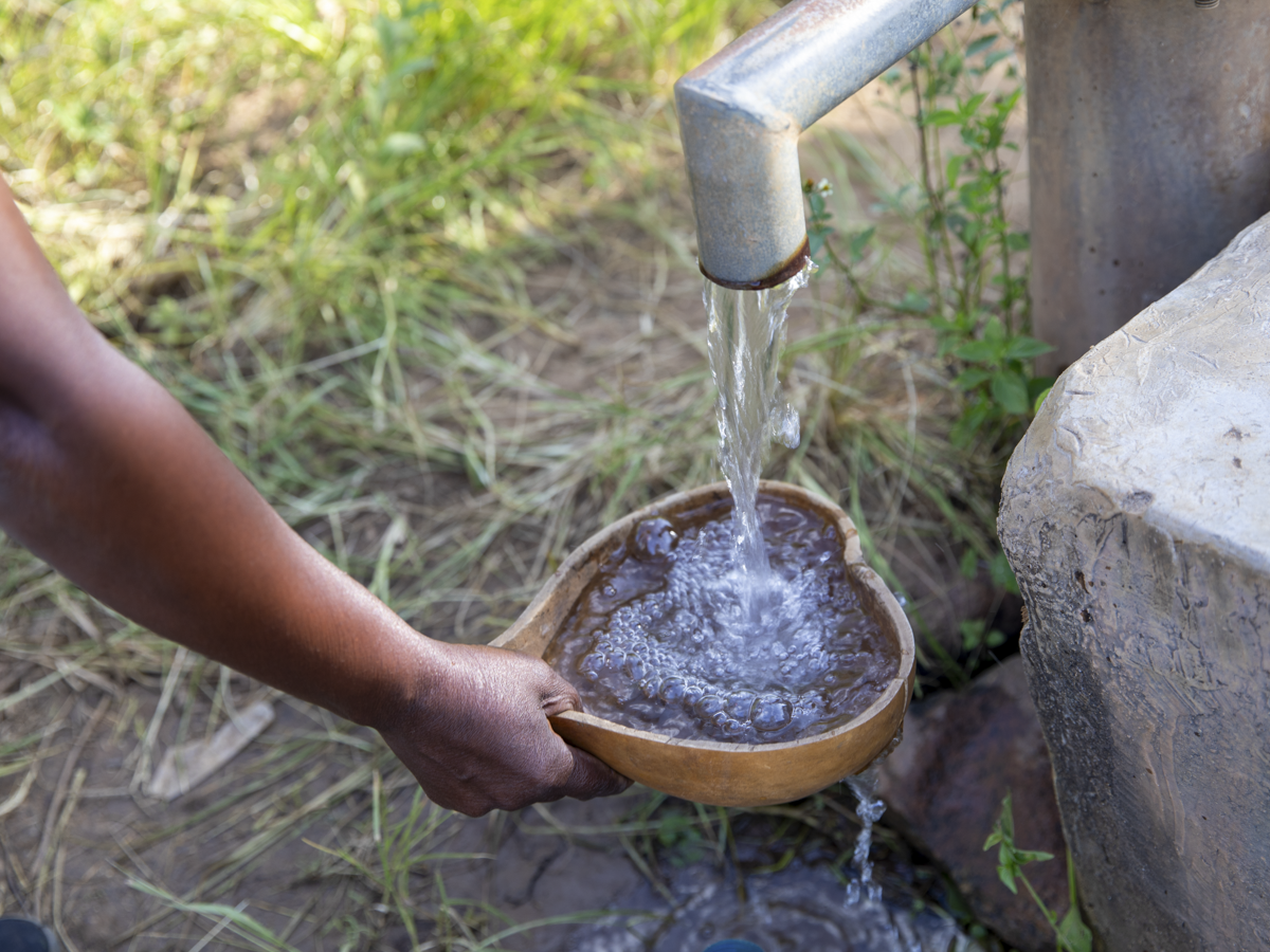 100 gallons of clean water storage