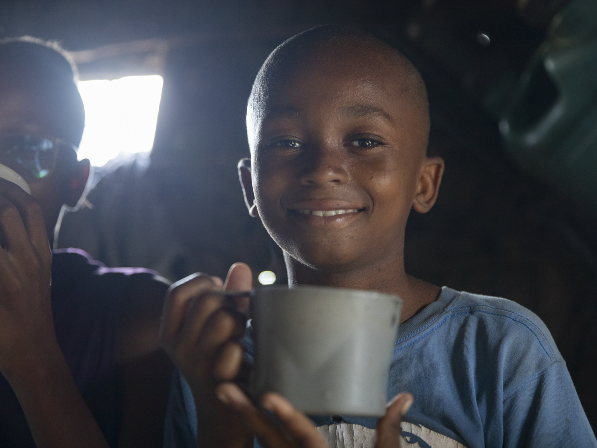 A warm meal for a child